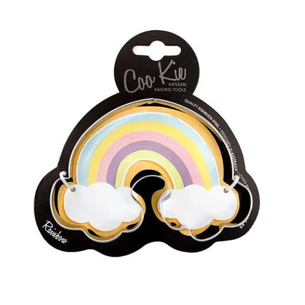 Coo Kie Rainbow Cookie Cutter. Stainless Steel