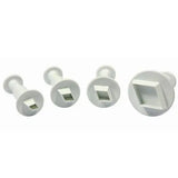 Diamond Plunger Cutters, Set of 4 The Cake Mixer