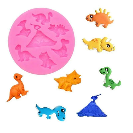 Dinosaur Multi Cavity Silicone Mould