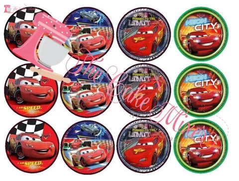 Disney Cars Cupcake Toppers x12