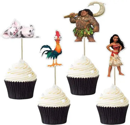Disney Moana Cupcake Picks x12