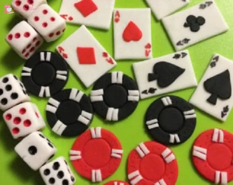 Edible Casino Cake Decorations. Game On!