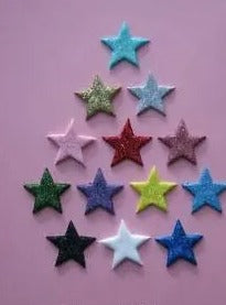 Edible Glitter Star Decorations 25mm x20