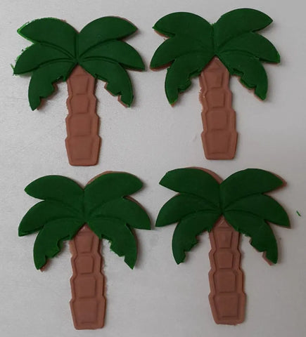 Cool Edible Palm Tree Cake Decorations x12.