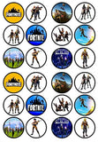 Fortnite Theme Cupcake Toppers x12 The Cake Mixer