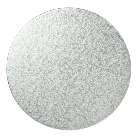 14 Inch Silver Round Cake Board. 6mm Thickness