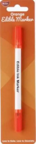 Go Bake Orange Edible Marker Pen. Double Ended