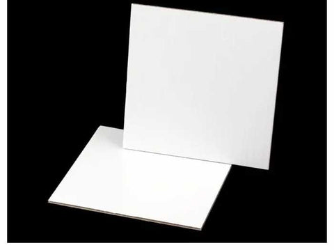 12 Inch White Square Cake Board. 6mm thickness