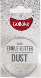 GoBake Silver Edible Glitter Dust 2g Go Bake