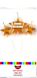 Happy Birthday Cake Candles- Stars on Picks
