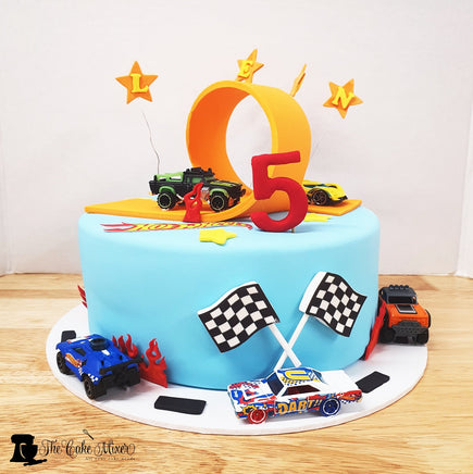 Hot Wheels Theme Cake