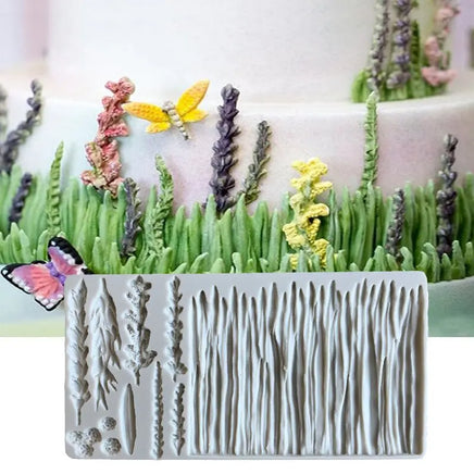 Detailed Large Wheat Grass Silicone Mould