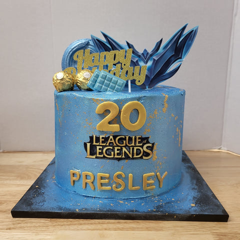 League of Legends Theme Birthday Cake