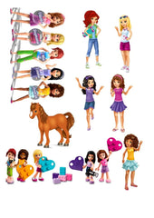 Lego Friends Stand Up Wafer Paper Edible Image The Cake Mixer