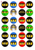 Lego Ninjago Cupcake Toppers x12 The Cake Mixer