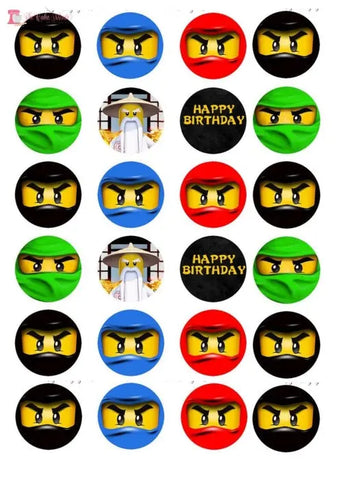 Lego Ninjago Cupcake Toppers x12