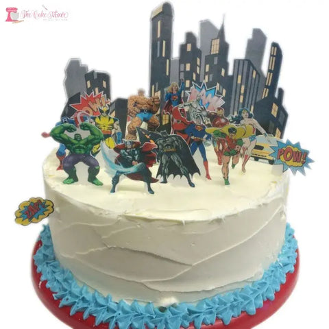 Marvel Superheroes Edible Premium Wafer Paper Cake Topper