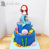 Adorable Mermaid Theme Cake. Choose a Design.