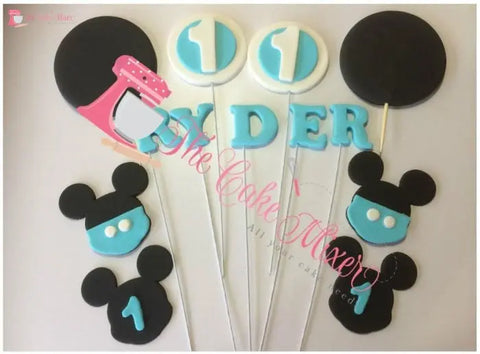Mickey/Minnie Inspired Edible Cake Decorations