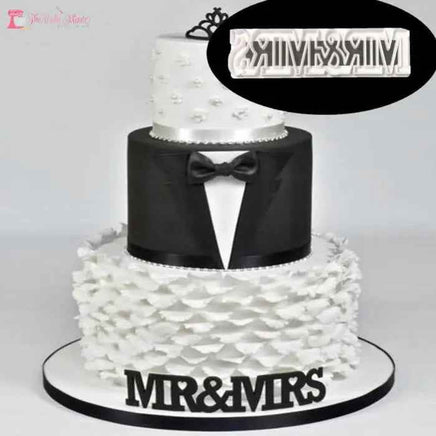 Mr & Mrs Fondant Cutter. Essential Tool For Wedding Cakes