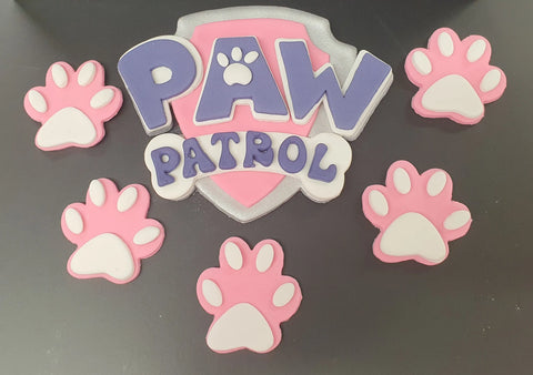 Paw Patrol Edible Cake Decoration Set - Pink