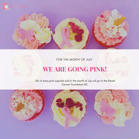 Pink Ribbon Fundraiser Cupcakes