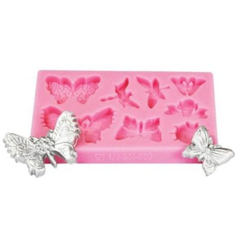 Butterfly Silicone  Mould - 8 Cavity