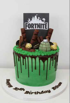 Super Cool Fortnite Theme Birthday Cake. Choose Your Design - The Cake Mixer