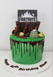 Super Cool Fortnite Theme Birthday Cake. Choose Your Design