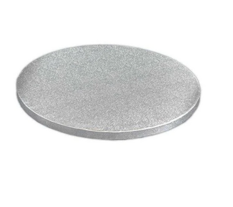 10 Inch Silver Round Cake Board. 6mm Thickness