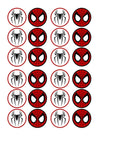 Spiderman Cupcake Toppers x12 The Cake Mixer
