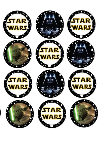 StarWars Cupcake Toppers x12