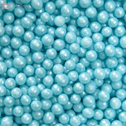 Sugar Pearls 3mm Blue 40gm