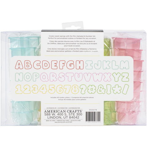 Sweet Sugarbelle Cookie Cutter Mini Alpha & Number Set 40/Pkg