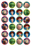 Toy Story Theme Wafer Paper Cupcake Toppers. The Cake Mixer