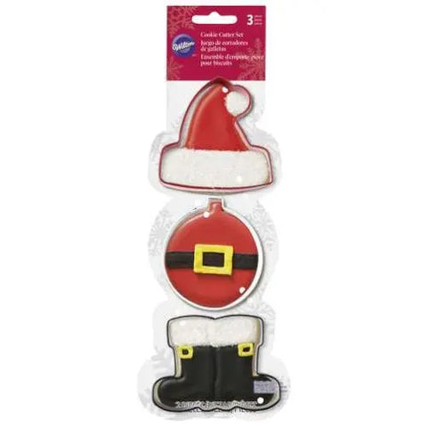 Wilton 3 Piece Santa Suit Cookie Cutter Set