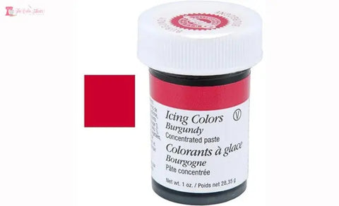 Wilton Burgundy Gel Food Colouring. Perfect for buttercream