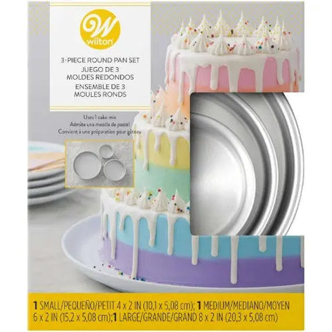 Wilton Round Cake Tin Set. Set of 3 Cake Pans