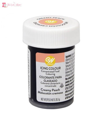 Wilton Creamy Peach Gel Food Colouring. Perfect for buttercream