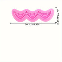 Beautiful Draping Border Silicone Mould.