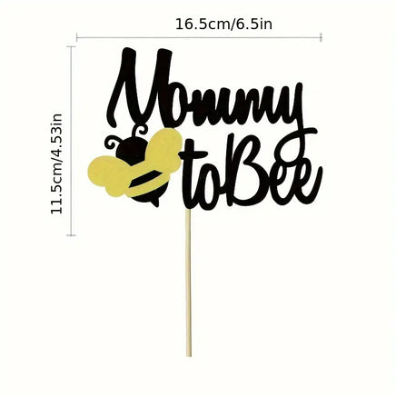 Mommy To Bee Cake Topper - Quality Card Stock