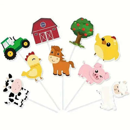 Farm Theme Cupcake Picks x12