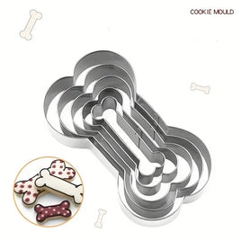 5 Piece Dog Bone Cookie Cutter Set