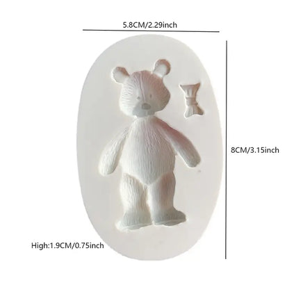 Adorable Teddy Bear Silicone Mould - Cake Decorating