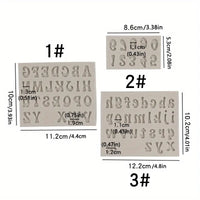 Alphabet & Number Silicone Moulds Set of 3