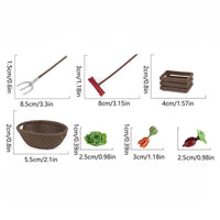 Miniature Gardening Cupcake Topper Set. Food Safe