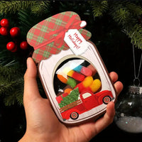 Xmas Cardboard Mason Jar Gift Box. Pack of 6