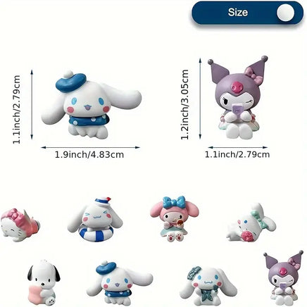 Hello Kitty Friends Mini Cake Decorating Figurines