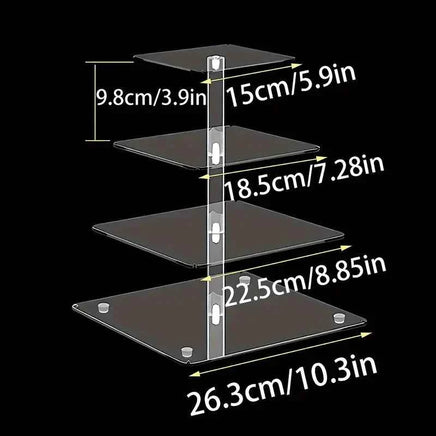 Acrylic Cupcake Stand - 4 Tier