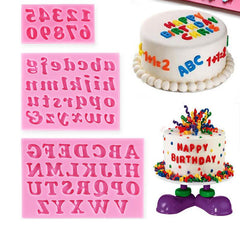 Alphabet & Numbers Silicone Mould Set